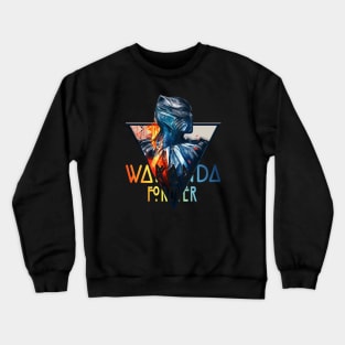 wakanda is black panther Crewneck Sweatshirt